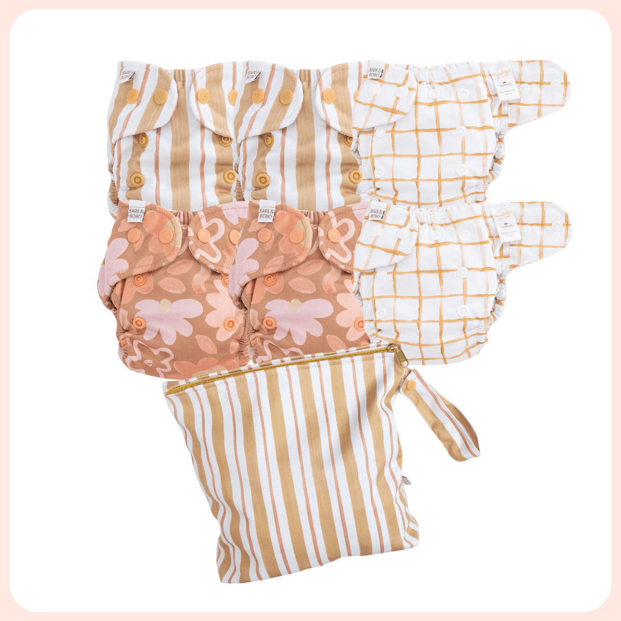 One Size Everyday Mixed Cover Nappy Bundle | Posy
